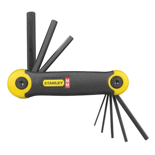 Set di chiavi esagonali pieghevoli metriche STANLEY® (8 pezzi)