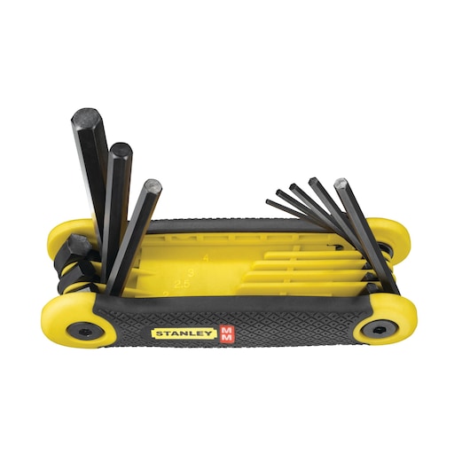 Set di chiavi esagonali pieghevoli metriche STANLEY® (8 pezzi)