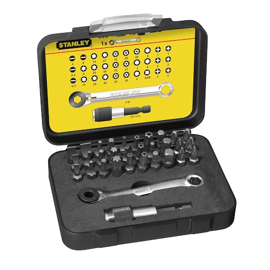 Set 32 Pz Inserti 25 mm. Att. 1/4" + 1 Portainserti Magnetico a Sgancio Veloce