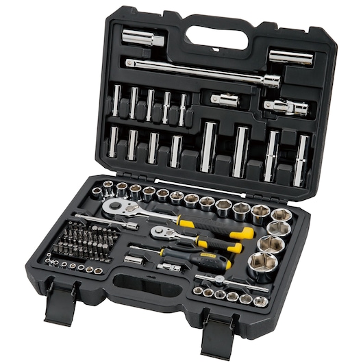 Set 96 pz chiavi a bussola STANLEY® att.1/4" +1/2"